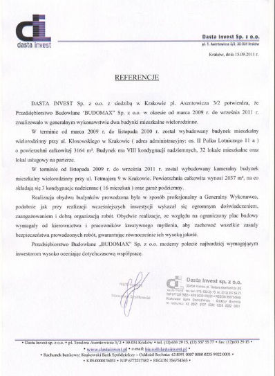 DASTA INVEST Sp. z o.o.